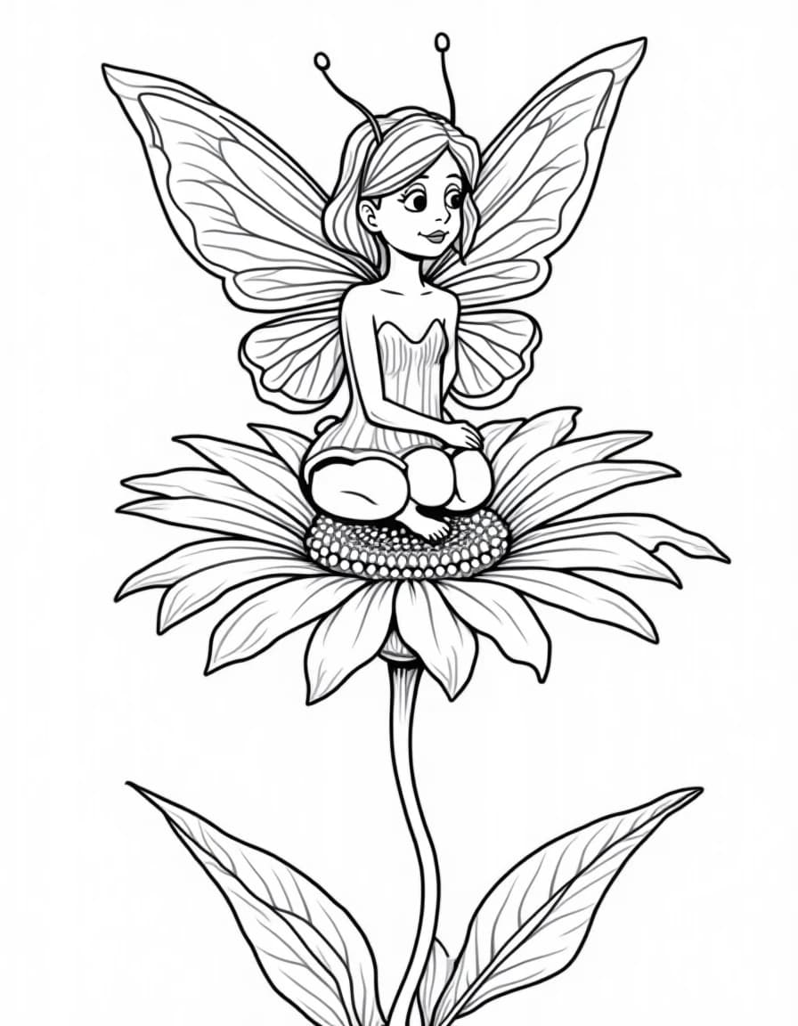 Fairy Coloring Pages