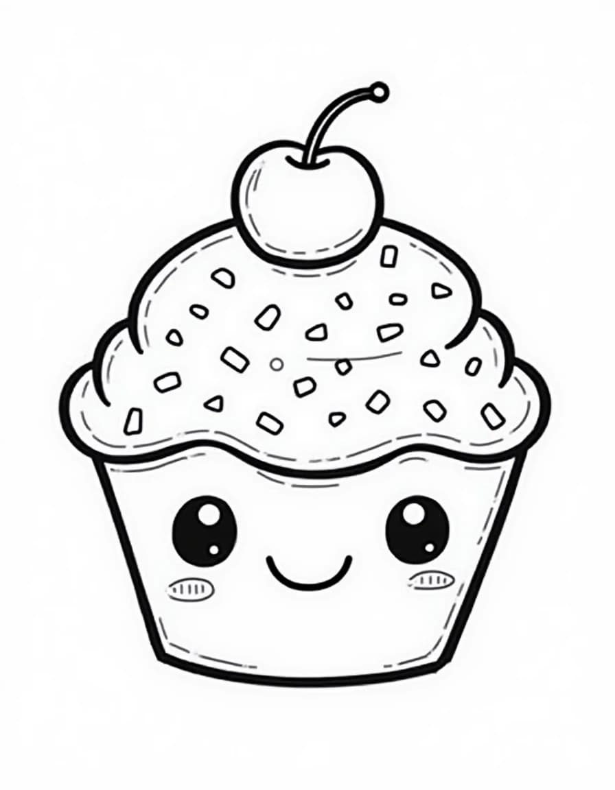 Cute Food Coloring Pages