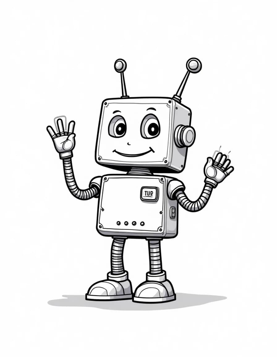 Robot Coloring Pages